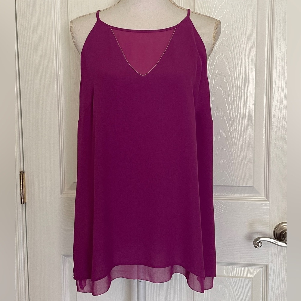 WHBM Women’s Sleeveless Blouse Top Sz Large NWT